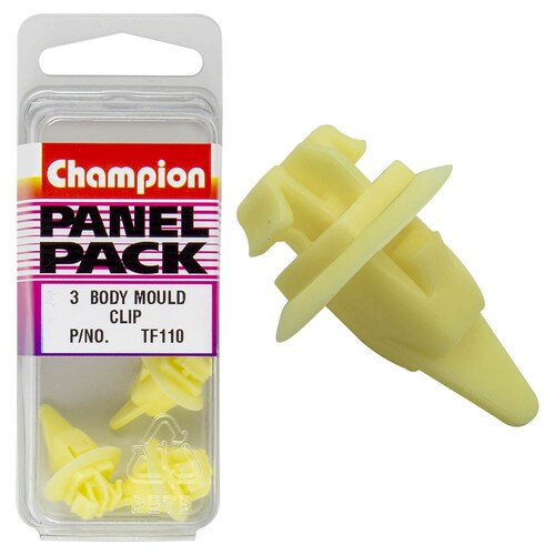 Champion Fasteners Body Mould Clips (17Mm Head, Length) - Pack Of 3  3PK   TF110
