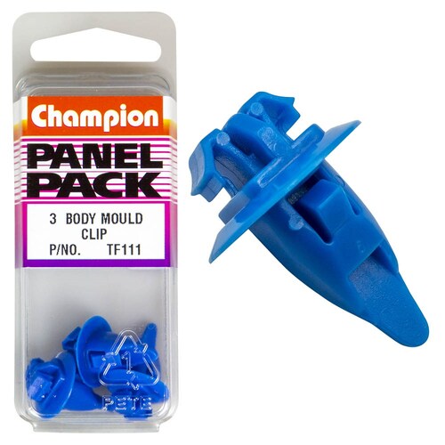 Champion Fasteners Body Mould Clips (17Mm Head, Length) - Pack Of 3  3PK   TF111