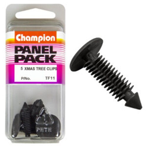 Champion Fasteners Christmas Tree Clips (20.4Mm Head, 27Mm Length, Pack Of 5) 5PK TF11