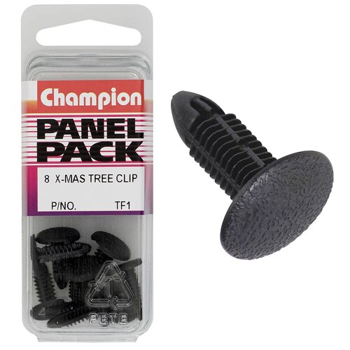 Champion Fasteners Christmas Tree Clips (13Mm Head, 18Mm Length, To Suit 5Mm Hole) - Pack of 4  TF1