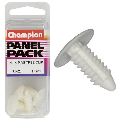 Champion Fasteners Christmas Tree Clips (17.5Mm Head, 20Mm Length, 8Mm Stem) - Pack Of 4 TF201
