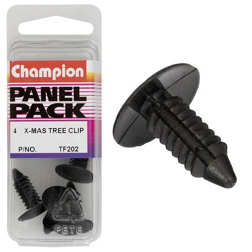 Champion Fasteners Christmas Tree Clips (17.5Mm Head, 20Mm Length, 8Mm Stem) - Pack Of 4  TF202