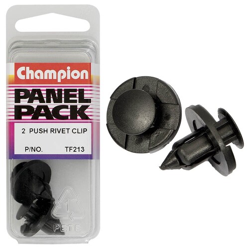 Champion Fasteners Pack Of 2 Push Rivets (20Mm Head) 2PK TF214