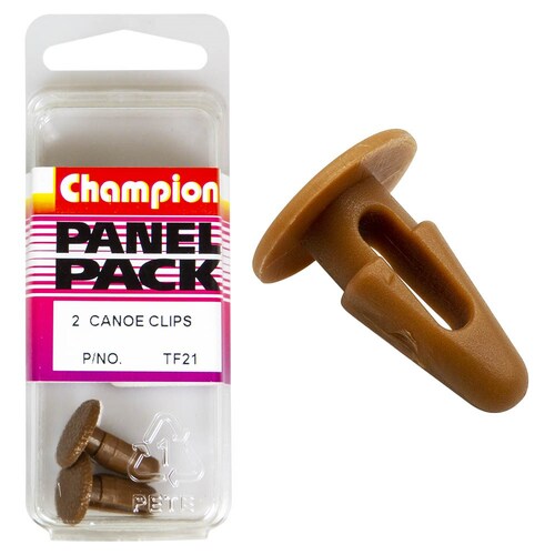 Champion Fasteners Canoe Clips (14Mm Head, 16.8Mm Length, Pack Of 2) 2PK TF21