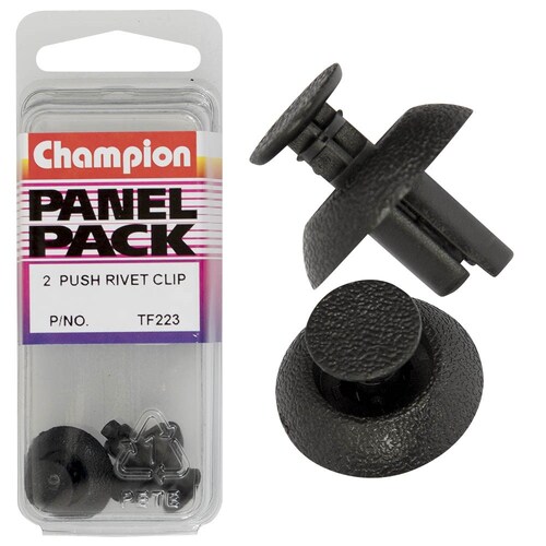 Champion Fasteners Pack Of 2 Scrivets (18Mm Head, 8Mm Length, To Suit 7Mm Hole) 2PK TF223
