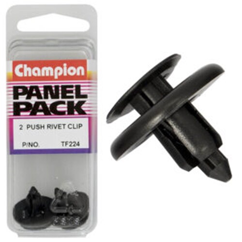 Champion Fasteners Push Rivets (12Mm Head, 8Mm Length, To Suit 7Mm Hole) - Pack Of 2 2PK TF224