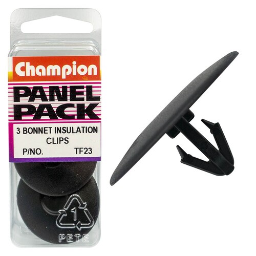 Champion Fasteners Bonnet Retainers (35Mm Head, 18Mm Length, To Suit 9Mm Hole) - Pack Of 3 3PK TF23