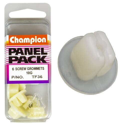 Champion Fasteners Pack Of 6 Screw Grommets (17Mm Head, 8.9Mm Length, To Suit 9.5Mm Hole And 4.8Mm Size)  6PK   TF36