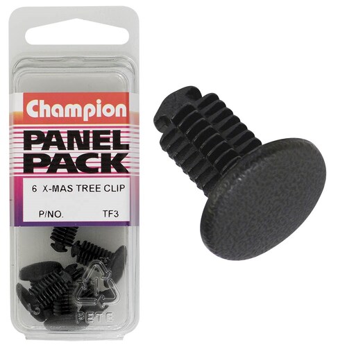 Champion Fasteners Christmas Tree Clips (14Mm Head, 17.2Mm Length, Pack Of 6) 6PK TF3