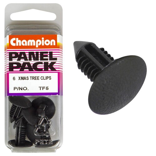 Champion Fasteners Christmas Tree Clips (18Mm Head, 22Mm Length, To Suit 8Mm Hole) - Pack Of 6 TF5