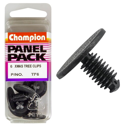 Champion Fasteners Pack Of 6 Christmas Tree Clips (20Mm Head, 16.7Mm Length, 7.3Mm Stem) TF6