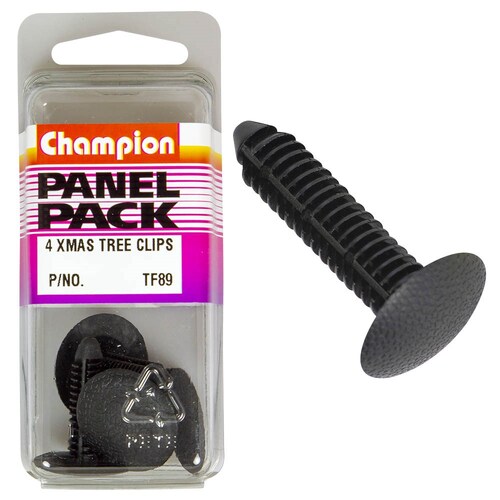 Champion Fasteners Christmas Tree Clips (25Mm Head, 32Mm Length, To Suit 8Mm Hole) - Pack Of 4 TF89