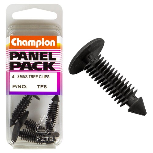 Champion Fasteners Pack Of 4 Christmas Tree Clips (16Mm Head, 27Mm Length, 6.8Mm Stem) 4PK TF8