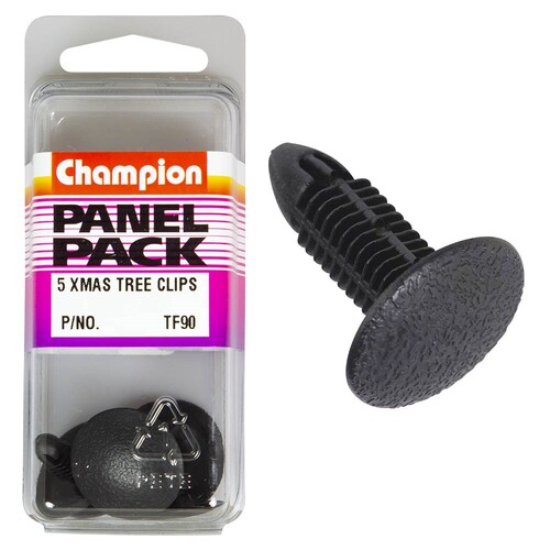 Champion Fasteners Pack Of 5 Christmas Tree Clips (24Mm Head, 15.7Mm Length, 6.2Mm Stem) 5PK TF90