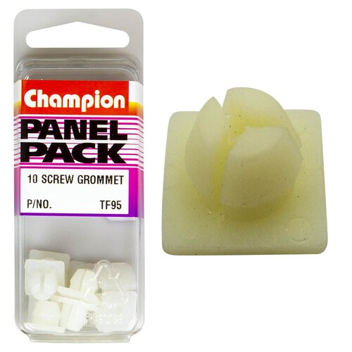 Champion Fasteners Pack of 5 Clear/White Screw Grommets 20PK TF95