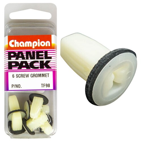 Champion Fasteners Screw Grommets (13Mm Head, 18Mm Length, To Suit 7Mm Hole) - Pack Of 6  TF98