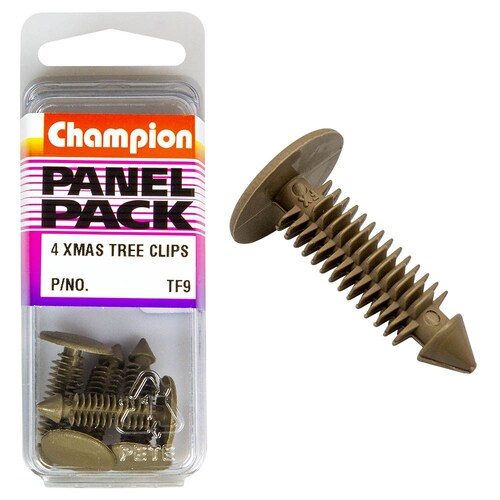 Champion Fasteners Christmas Tree Clips (16Mm Head, 22Mm Length, Pack Of 4) TF9