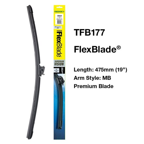 Tridon Flexblade Wiper Blade - 19 Inch - 1 Piece 475mm (19") TFB177