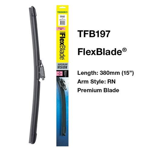 Tridon Flexblade Wiper Blade - 1Pc 380mm (15") TFB197