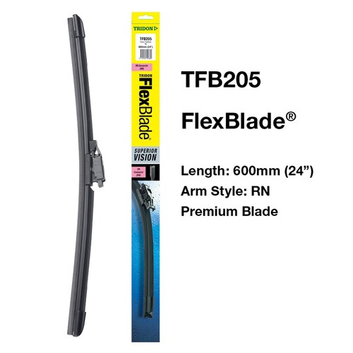 Tridon Flexblade Wiper Blade - 24 Inch - 1 Piece 600mm (24") TFB205