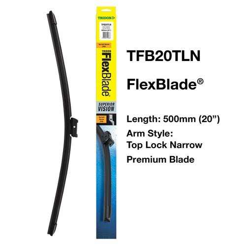 Tridon Flexblade Wiper Blade Assy Tl Narrow 20in/500mm TFB20TLN