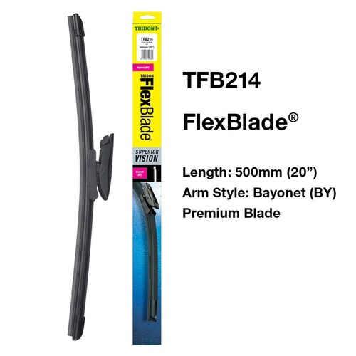 Tridon 20-Inch Flexblade Wiper Blade - 1 Piece 500mm (20") TFB214