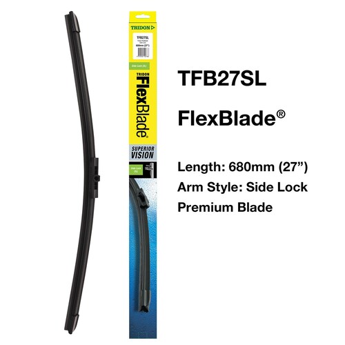 Tridon Side Lock Wiper Blade - 1Pc 680mm (27") TFB27SL