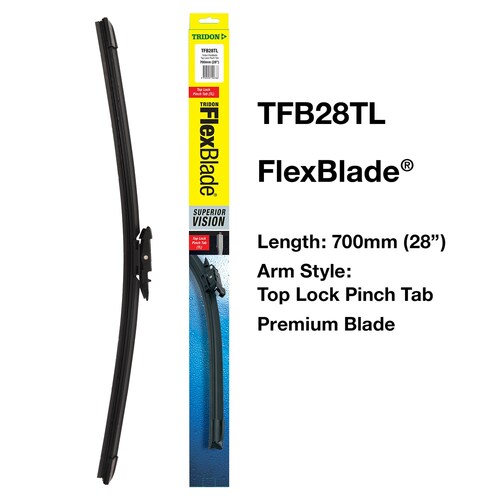 Tridon 28-Inch Top Lock Pinch Tab Wiper Blade 1PC 700mm (28") TFB28TL
