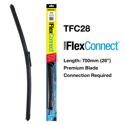Tridon Universal Flexconnect Wiper Blade (Connector Required) 1PC 700mm (28") TFC28