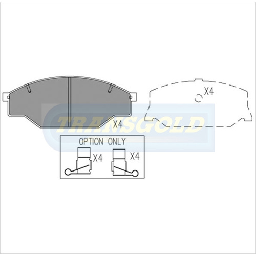 Front Brake Disc Pads TG0318N DB318