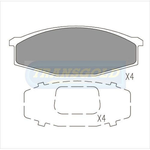 Front Brake Disc Pads TG0321N DB321