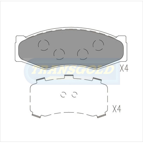 Front Brake Disc Pads TG0340N DB340
