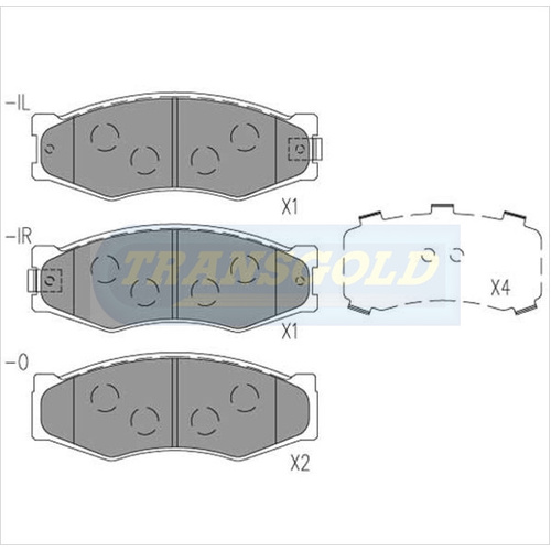 Front Brake Disc Pads TG0382N DB382