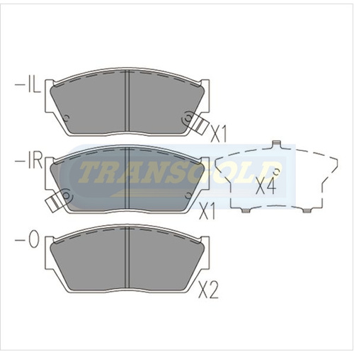 Front Brake Disc Pads TG0408N DB408