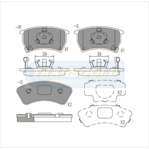 Front Brake Disc Pads TG0427N DB427