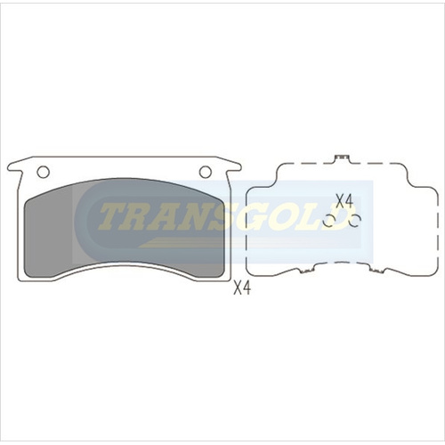 Front Brake Disc Pads TG1029N DB1029