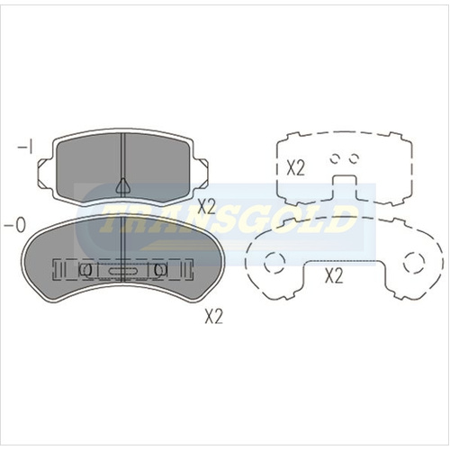 Rear Brake Disc Pads TG1078N DB1078