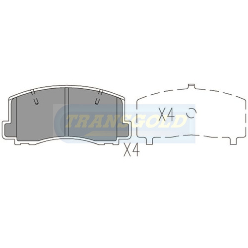 Front Brake Disc Pads TG1103N DB1103
