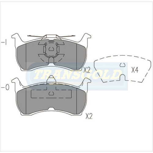 Rear Brake Disc Pads TG1109N DB1109