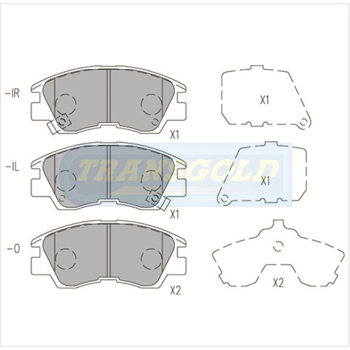 Front Brake Disc Pads TG1113N DB1113