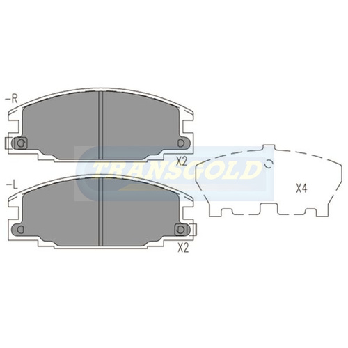 Front Brake Disc Pads TG1116N DB1116