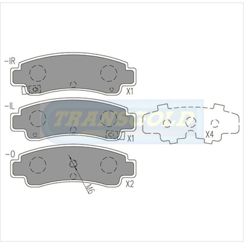 Rear Brake Disc Pads TG1118N DB1118