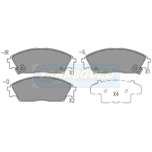 Front Brake Disc Pads TG1123N DB1123