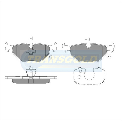 Rear Brake Disc Pads TG1132N DB1132