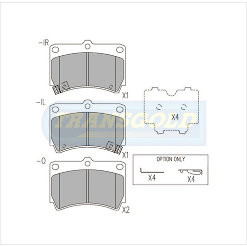 Front Brake Disc Pads TG1158N DB1158