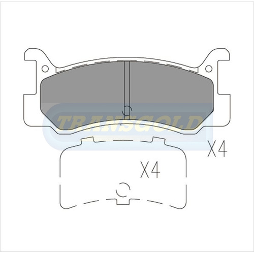 Rear Brake Disc Pads TG1159N DB1159