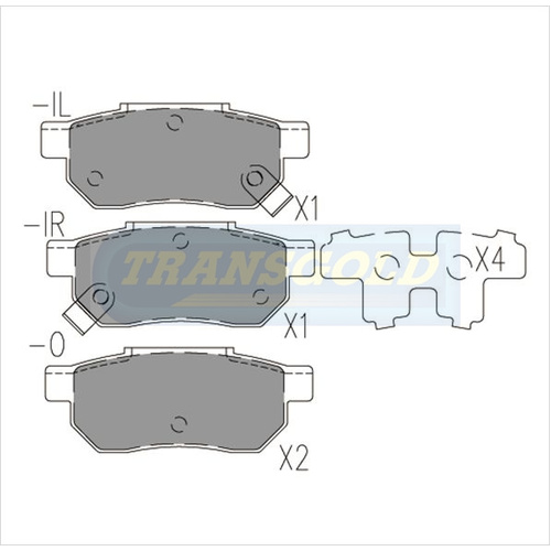 Rear Brake Disc Pads TG1163N DB1163