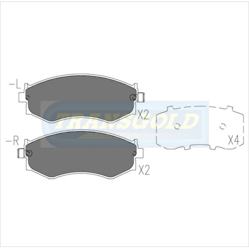 Front Brake Disc Pads TG1165N DB1165