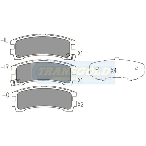Rear Brake Disc Pads TG1175N DB1175