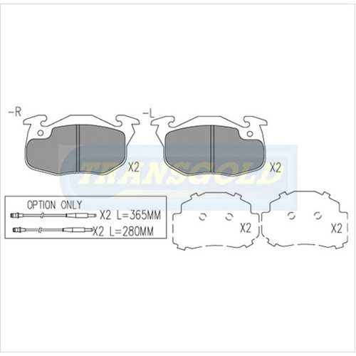Front Brake Disc Pads TG1182N DB1182